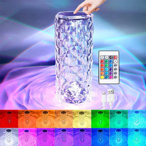 LED Crystal table lamp /مصباح طاولة كريستال LED