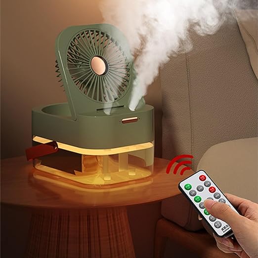 Mini Air Conditioner Fan with C Type Charging Cable