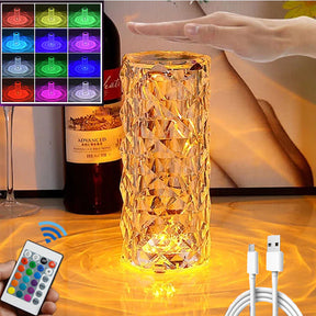 LED Crystal table lamp /مصباح طاولة كريستال LED