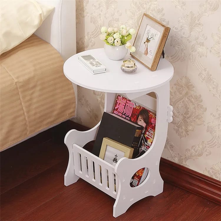 White Round Coffee Tea Table