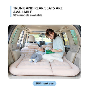 Ultra-soft Flocking Car air mattress Travel Bed