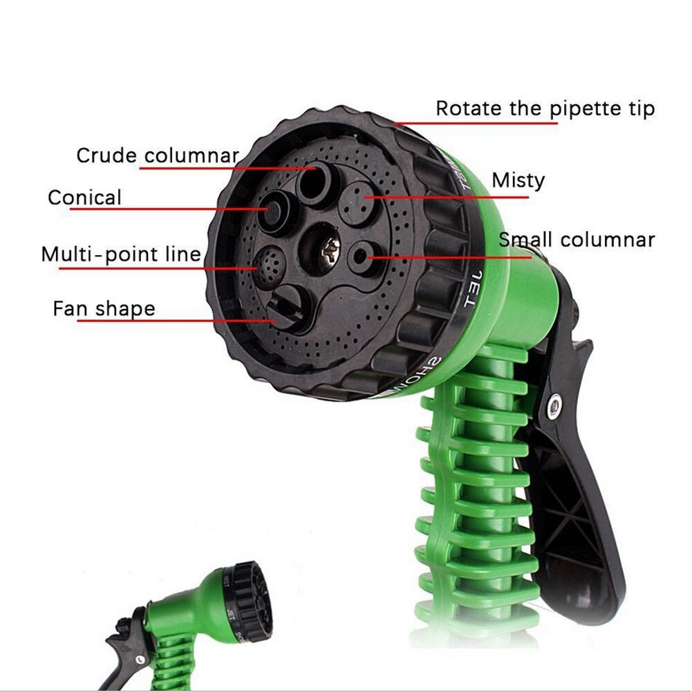 Expandable Garden Hose with Spray Nozzle